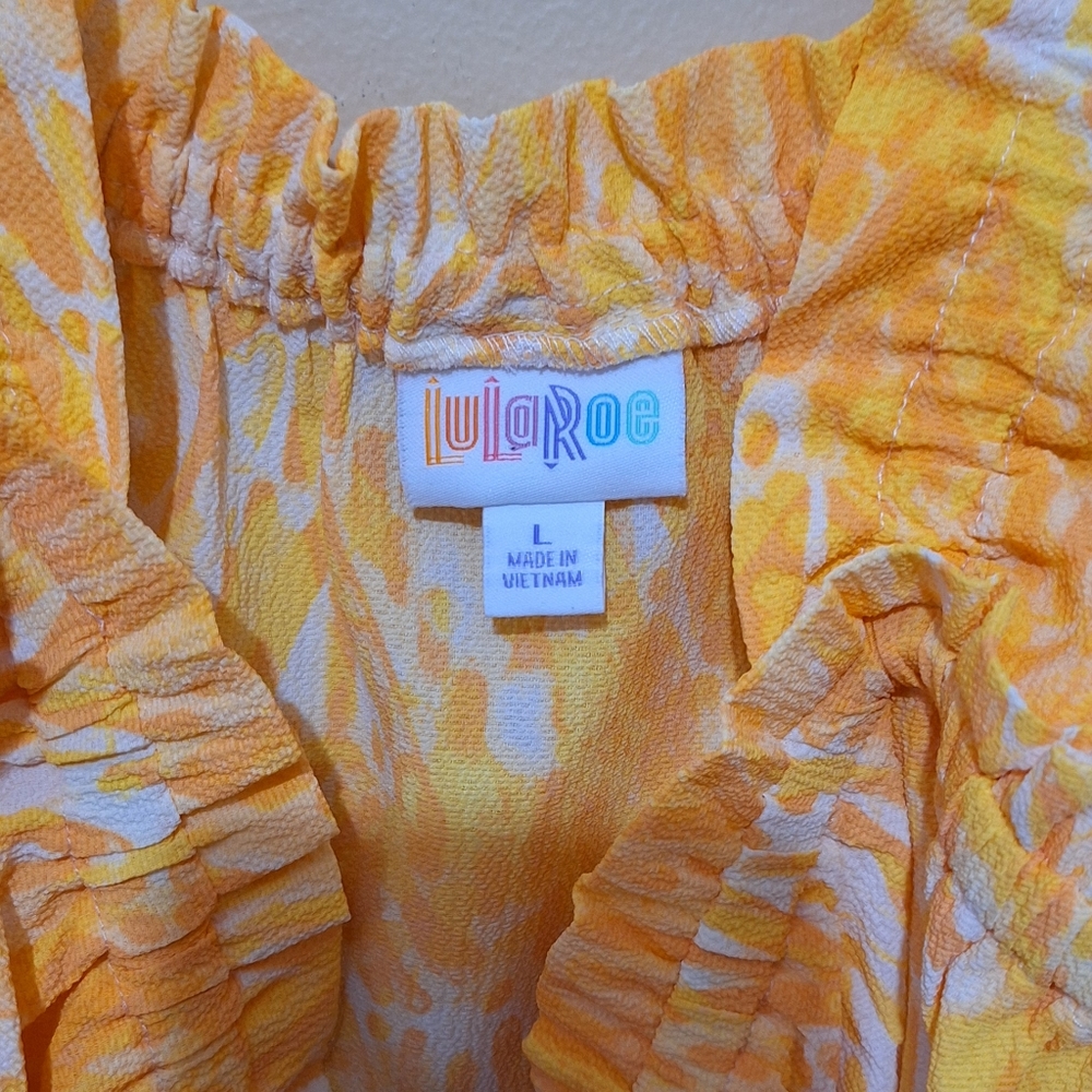 Lularoe Ruffled Tank Top - Picture 4 of 5